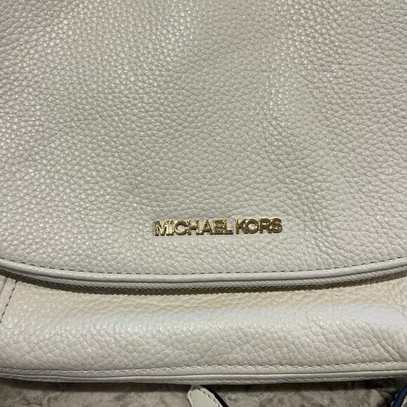 Michael Kors Bedford Convertible Flap Shoulder Bag, White - Picture 2 of 10
